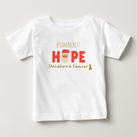 cancer de l'enfance Custom Christmas Baby T-shirt (Devant)