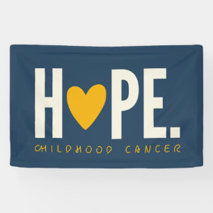 cancer de l'enfance HOAP coeur or Bannière