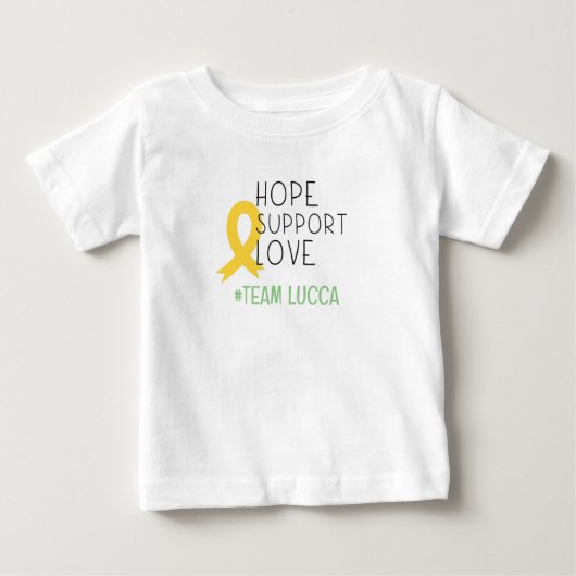 cancer de l'enfance.hope#teamName T-shirt bébé per (Devant)