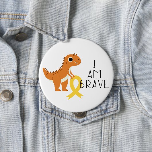 cancer de l'enfance. Je suis courageux. Badge (En situation)