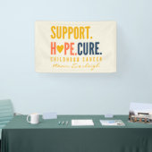 cancer de l'enfance Nom personnalisé Bannière Gran (Salon professionnel)