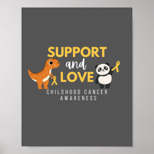 cancer de l'enfance. soutien & amour. Poster et im