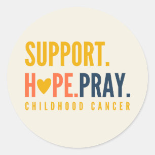 cancer de l'enfance soutien espoir prier Stickers