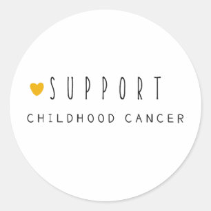 cancer de l'enfance. soutien. Stickers & Étiquette