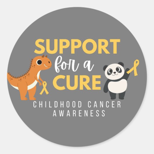 cancer de l'enfance.support.cure Stickers & Étique (Devant)