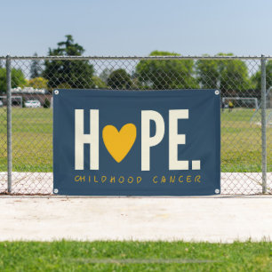 cancer de l'enfant HOPE coeur Bannière Signal exté