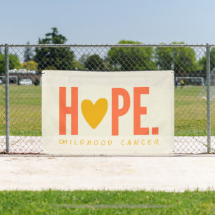 cancer de l'enfant HOPE coeur Bannière Signal exté