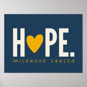 cancer de l'enfant HOPE coeur Poster Imprimantes S