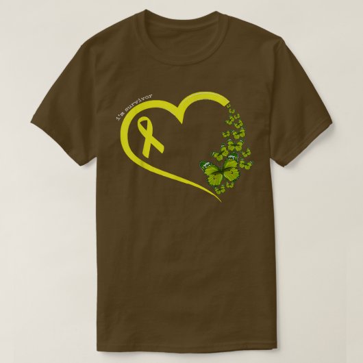Cancer de l'enfant Tshirt papillon, Danse de l'enf (Design devant)