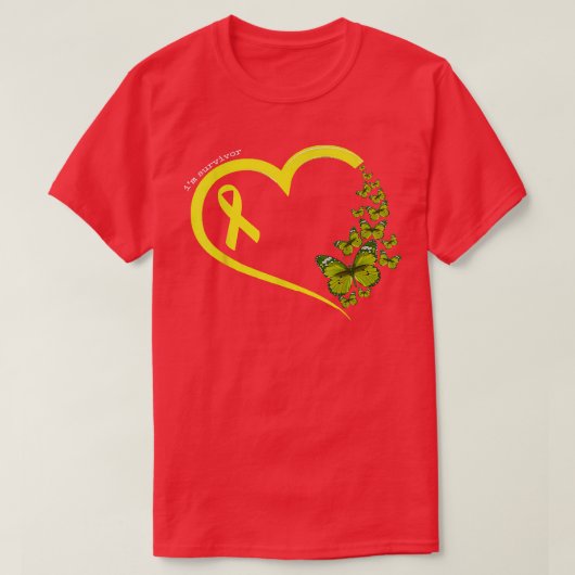 Cancer de l'enfant Tshirt papillon, Danse de l'enf (Design devant)