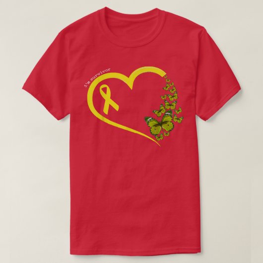 Cancer de l'enfant Tshirt papillon, Danse de l'enf (Design devant)