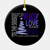 Cancer de l'estomac Noël 1 Ornements (Dos)