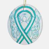 Cancer du col de l'utérus Ruban Angel Ornements d' (Gauche)