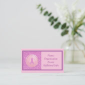 Cancer du sein Carte de visite de la Parties scint (Debout devant)