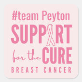 cancer du sein coutume #nom d'équipe Stickers (Devant)