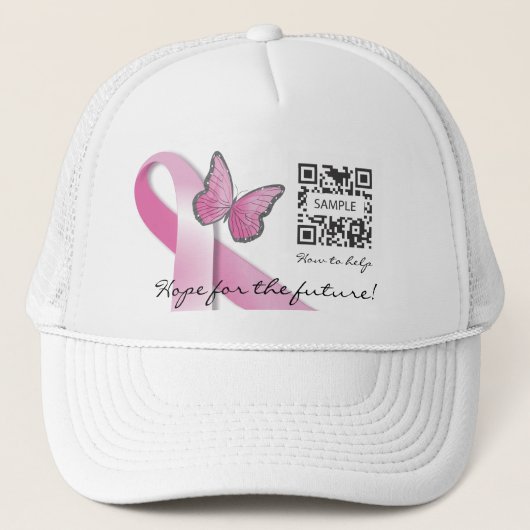 Cancer du sein de modèle de casquette (Devant)