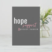 cancer du sein. espoir soutien Invitations (Debout devant)