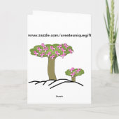 Cancer du sein Je pense à votre carte (Dos)