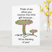 Cancer du sein Je pense à votre carte (Fleur jaune)