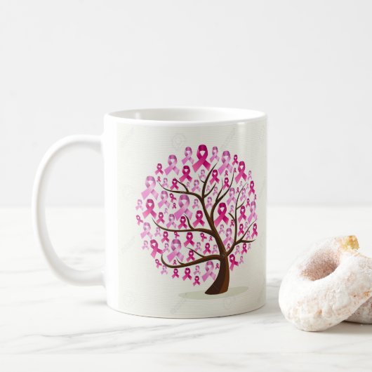Cancer du sein Mug de survie (Avec donut)