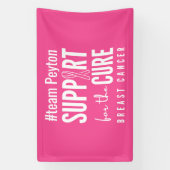 cancer du sein nom personnalisé Bannière Signet ro (Verticale)