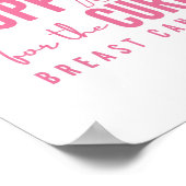 cancer du sein nom personnalisé Poster Prints (Coin)