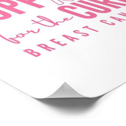 cancer du sein nom personnalisé Poster Prints (Coin)