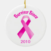 Cancer du sein - Ornement du ruban rose (Dos)