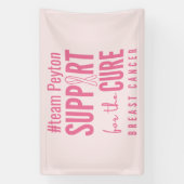 cancer du sein personnalisé nom Bannière (Verticale)