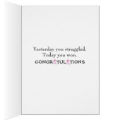 Cancer du sein Ruban rose avec ballons (Intérieur (Droit))