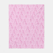 Cancer du sein, Ruban rose, Couverture en polaire  (Devant)