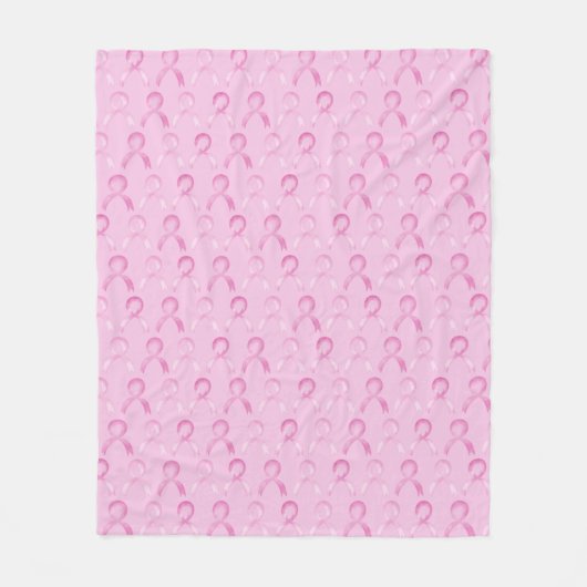 Cancer du sein, Ruban rose, Couverture en polaire  (Devant)