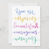 Cancer du sein – Souviens-toi qui tu es Carte (Devant)