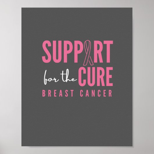 cancer du sein. support.cure. Poster et impression (Devant)