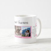 Cancer du sein Survivant Trois photos Collage Mug (Devant droit)