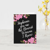 Cancer Encouragement, pour elle, la carte de femme (Fleur jaune)