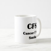 Cancer Freaking Sucks Koffiemok (Voorkant rechts)