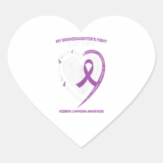 Cancer Gifts Women Granddaughter Hodgkins Lymphoma Hart Sticker