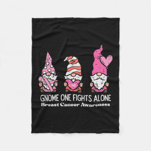 Cancer Gnome One vecht alleen bewustzijn vrouwen M Fleece Deken