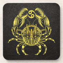 Cancer Gold op leder