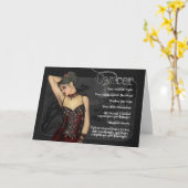 Cancer Gothique Zodiac Carte d'anniversaire (Fleur jaune)