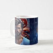 Cancer Homme Café Astrologique Mug (Devant gauche)