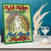 Cancer Ma Vie, Mon Choix Poème Ange Plaque Artisan (Côté)