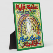 Cancer Ma vie, Mon choix Poème Angel Art Plaque (Côté)