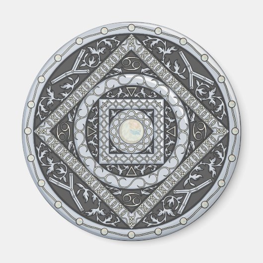 Cancer Mandala Magnet (Devant)