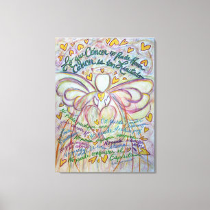 Cáncer No Puede Hacer Angel Canvas Art Painting Afdruk