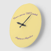 Cancer not invited clock grote klok (Hoek)