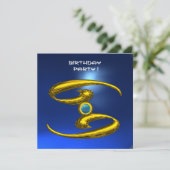 CANCER OPALE, Sapphire bright yellow blue Aankondiging (Staand voorkant)