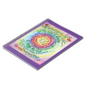 Cancer Poem Affirmation Rainbow Carnet Journal (Côté gauche)