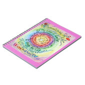 Cancer Poem Rainbow Art Carnet Journal (Côté gauche)